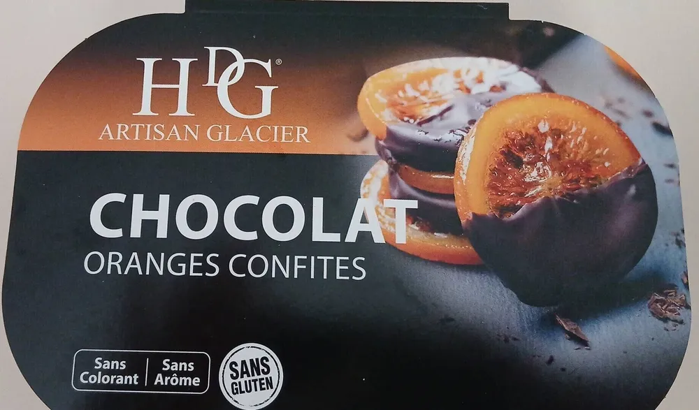 Chocolat orange confites