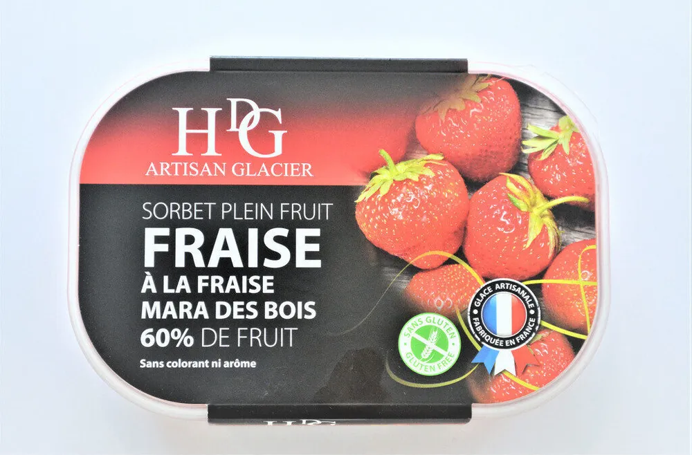 Sorbet fraise mara des bois