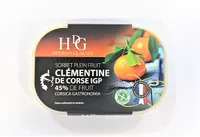 Sorbet plein fruit CLEMENTINE CORSE IGP, 45% de fruit