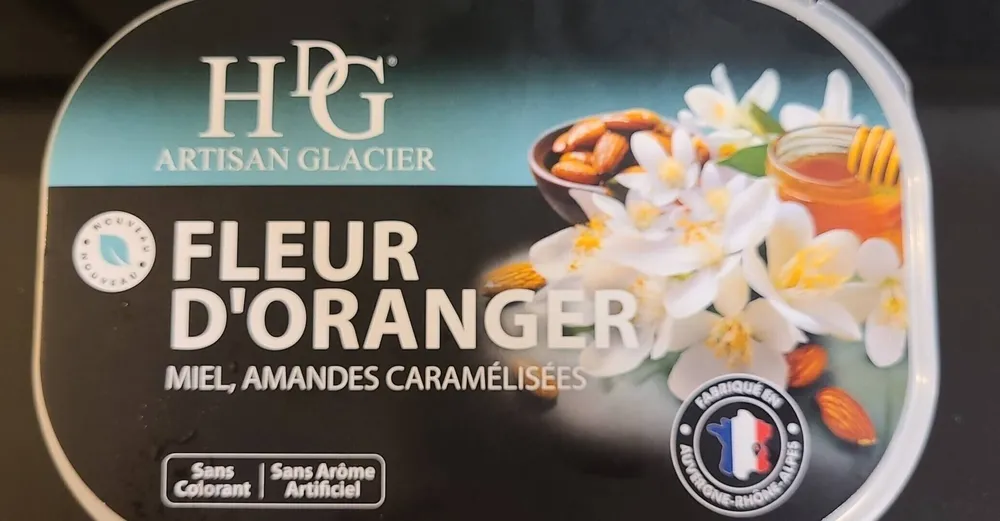 Glace fleur oranger miel aman