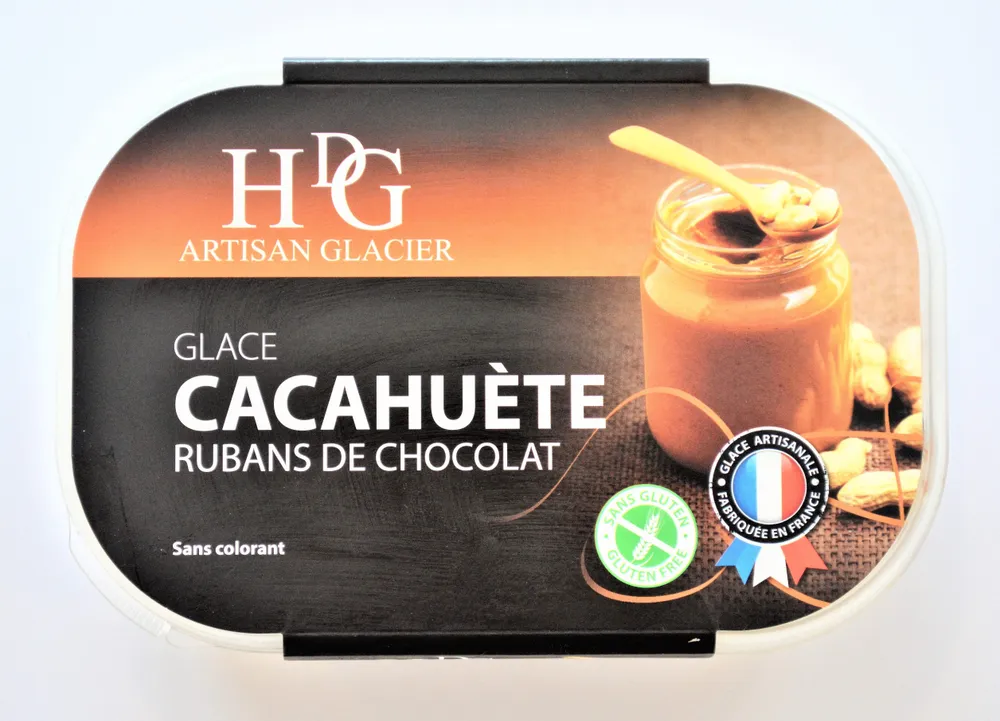 Glace cacahuete pate tartiner
