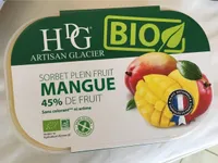 Sorbet plein fruit MANGUE BIO, 45% de fruit