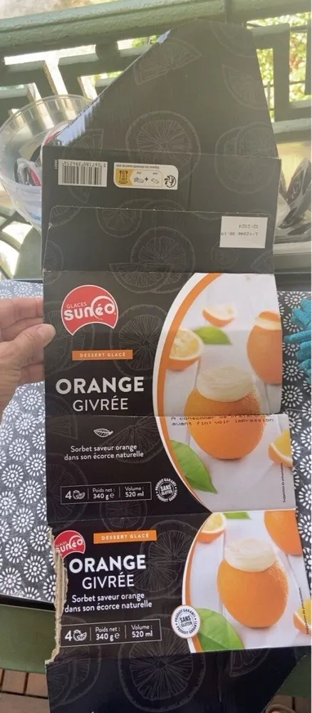 Orange givrée