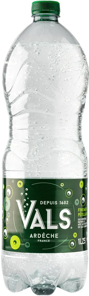 VALS Eau Minérale Naturelle Finement Pétillante 1.25L