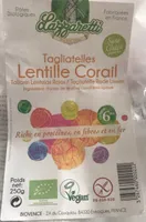 Tagliatelles lentille corail