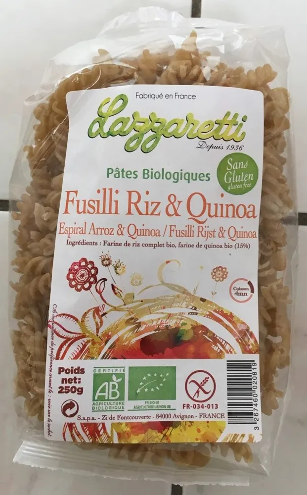 Fusilli Riz & quinoa