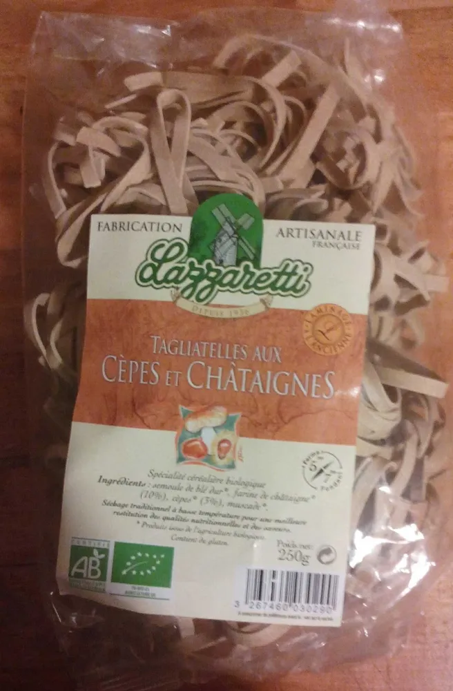 Tagliatelles aux Cèpes et Châtaignes