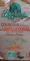 Couscous biologique de lentille corail