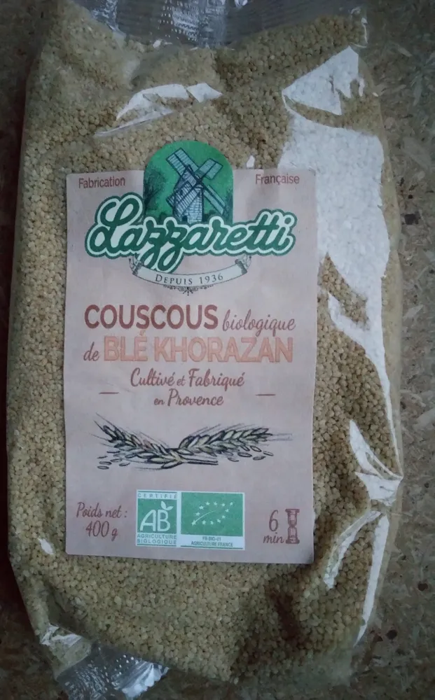 Couscous biologique de blé Khorasan