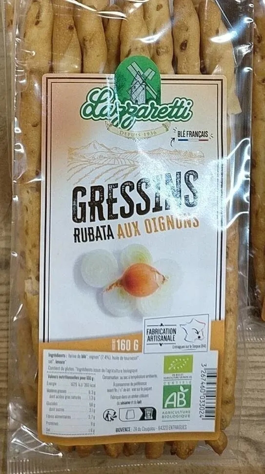 Gressins rutaba aux oignons