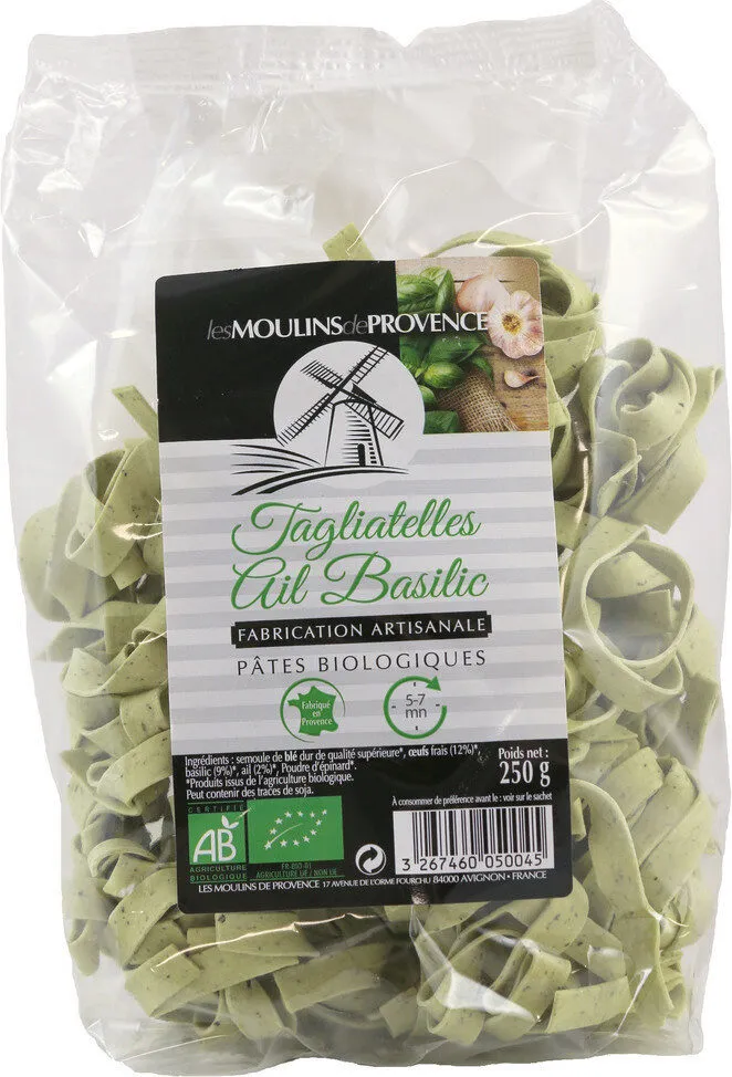 Tagliatelle Bio au Basilic