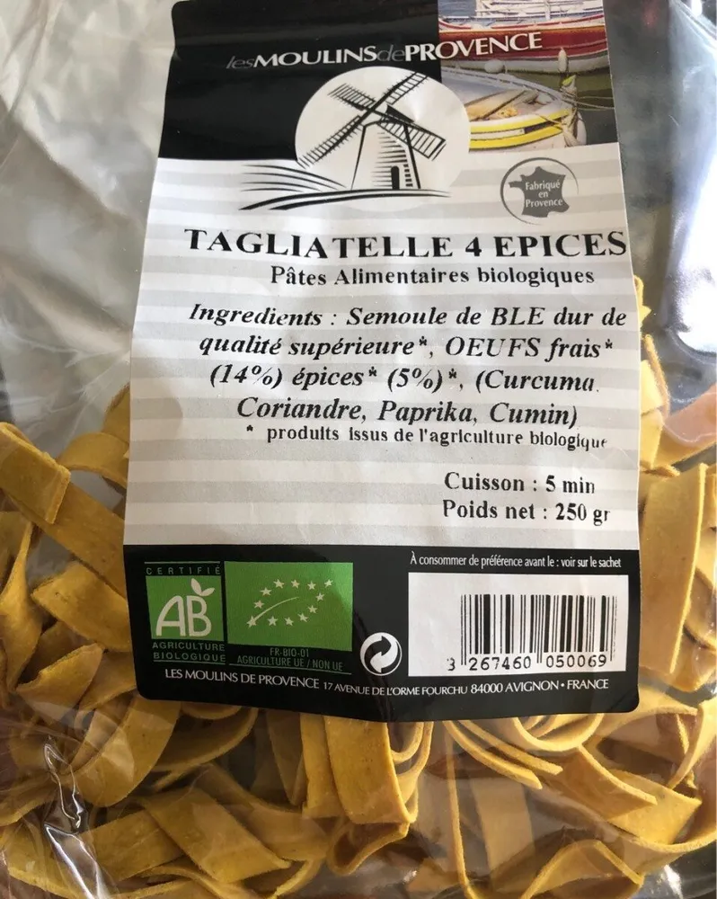 Tagliatelle 4 épices