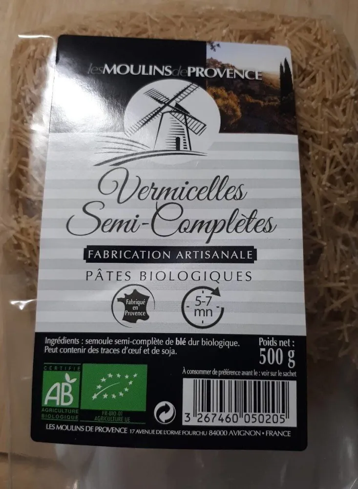 Vermicelles semi-complètes