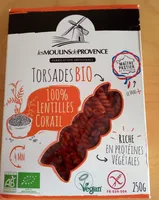 Torsades bio 100% lentilles corail