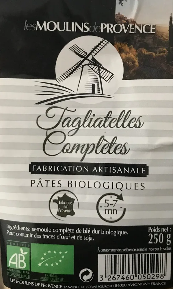 Tagliatelles complètes
