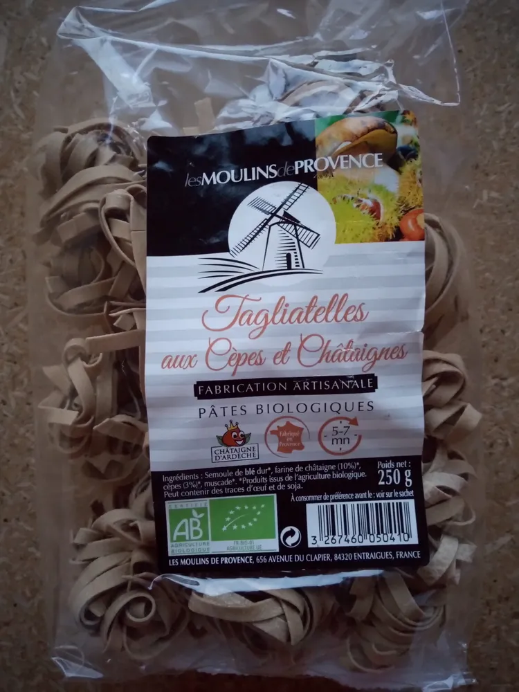 Tagliatelles aux Cèpes et Châtaignes