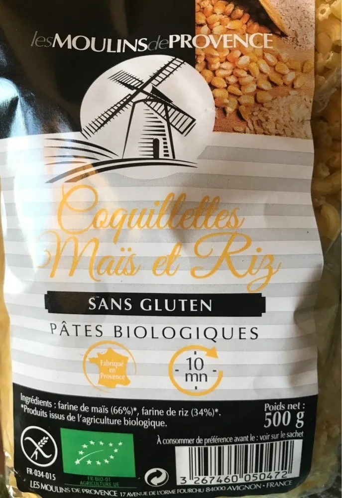 Coquillettes maïs et riz