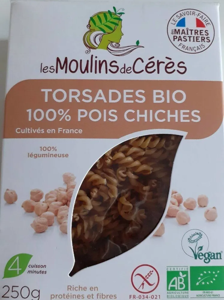 Torsades bio 100% pois chiches