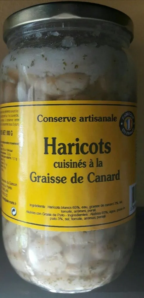 Haricot cuisinés à la graisse de canard