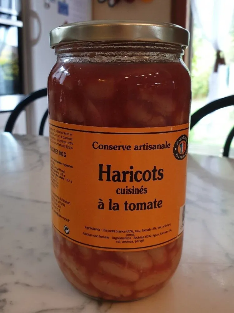 Haricots cuisinés à la tomate