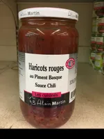 Haricots rouges au piment basque sauce chili