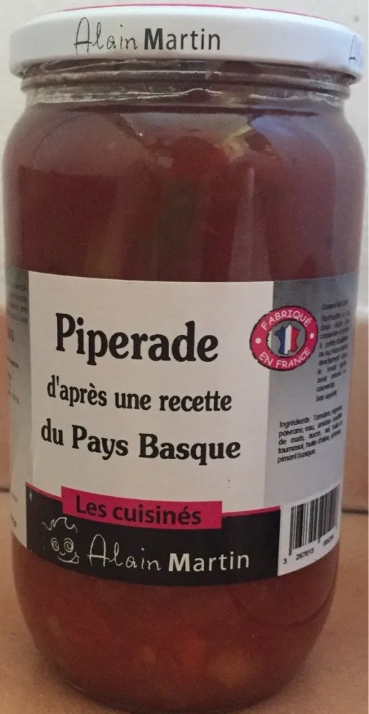 Martin piperade d'apres une recette basque