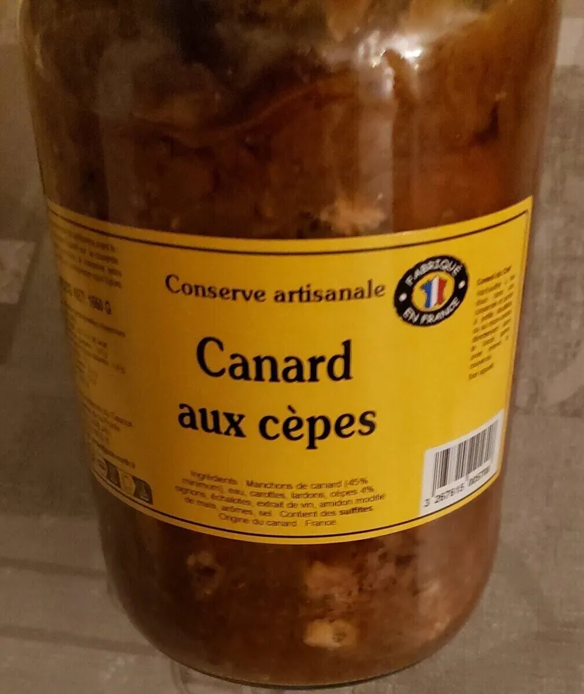 Canard au cèpes