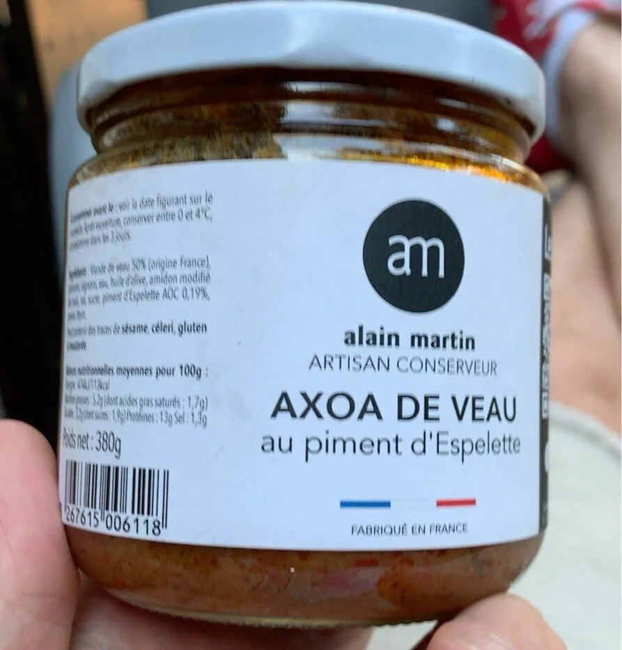 Axoa de Veau au piment d’Espellette