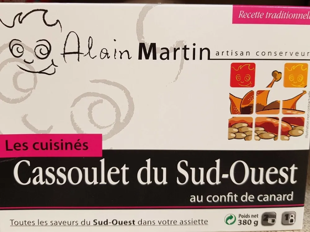 Alain Martin confit de canard aux lentilles