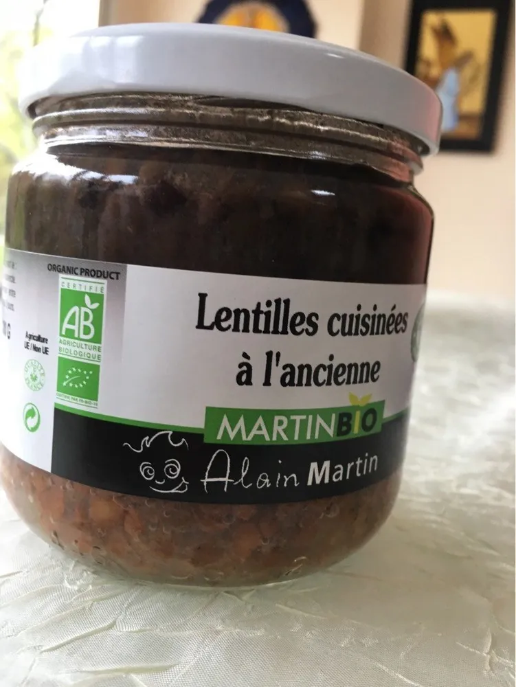 Lentilles cuisinées à l'ancienne