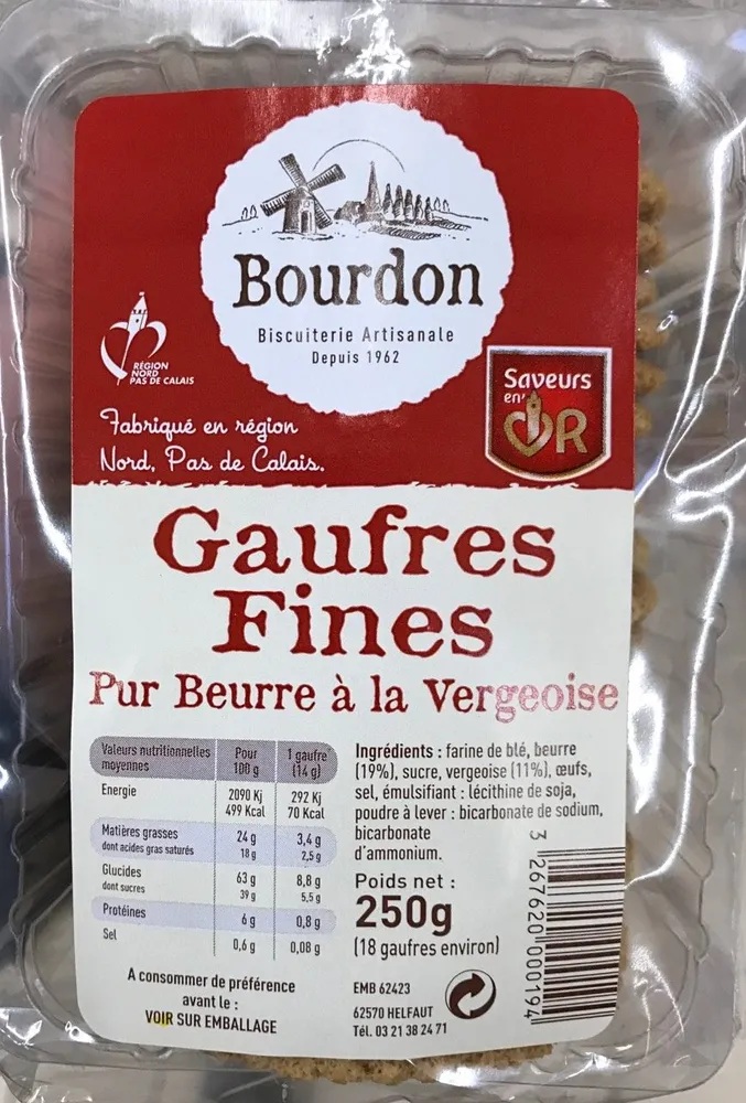Gaufres fines Pur Beurre à la Vergeoise