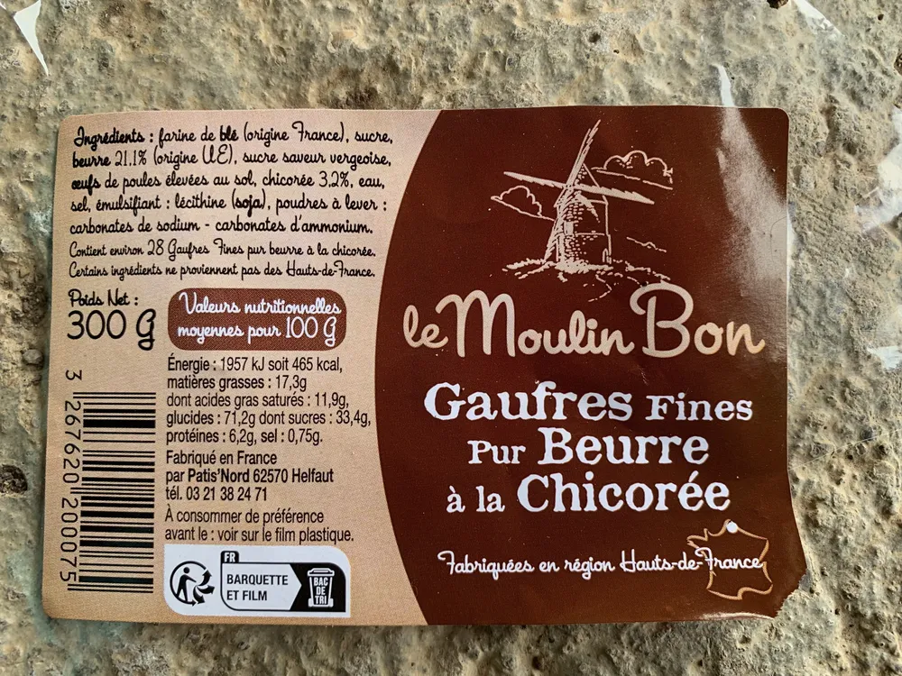 Gaufres Fines à la Chicorée