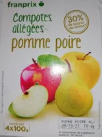 Compote allégées pomme poire