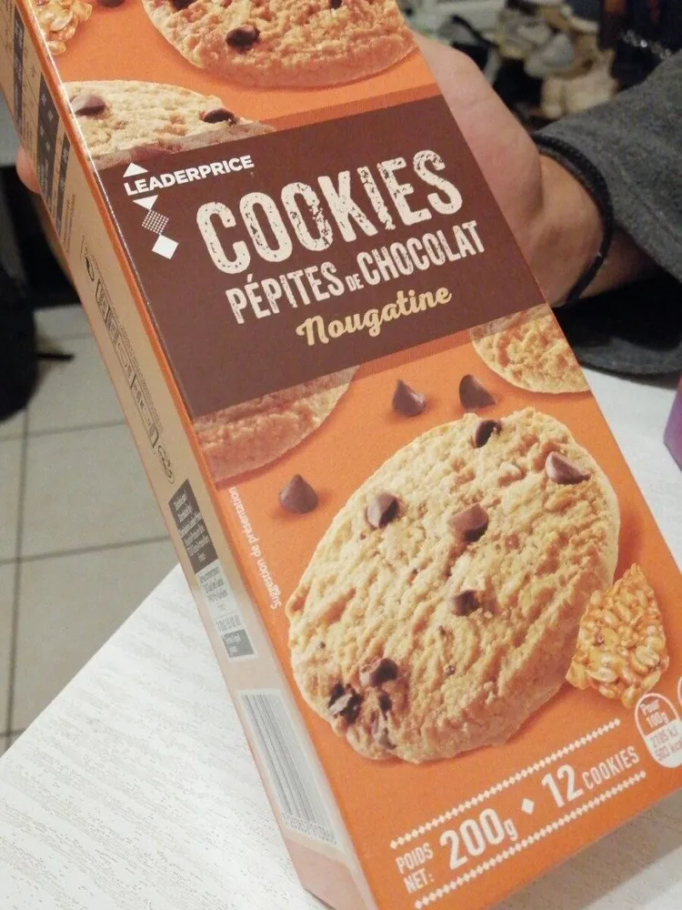 Cookies pépites de chocolat nougatine