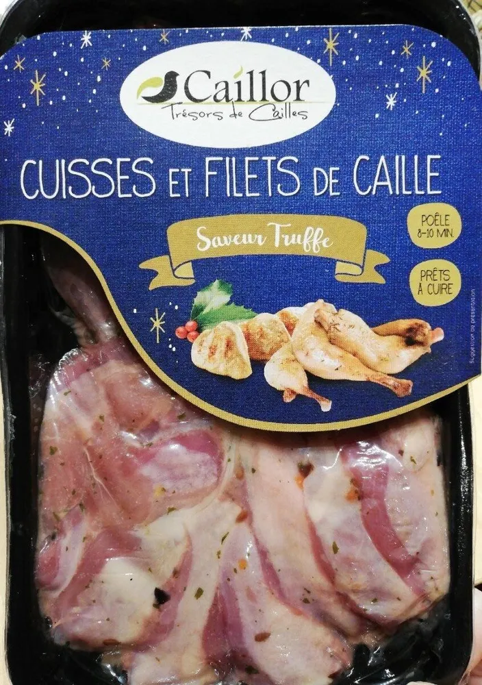 Cuisses et files de caille saveur truffe