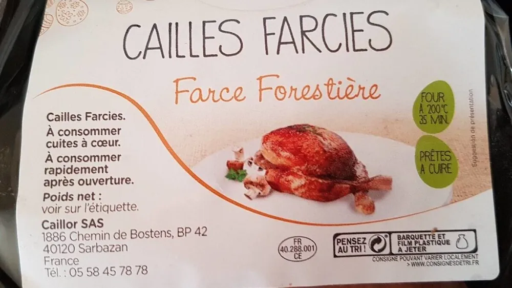 Cailles foretieres