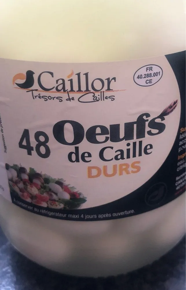 Oeufs de caille durs