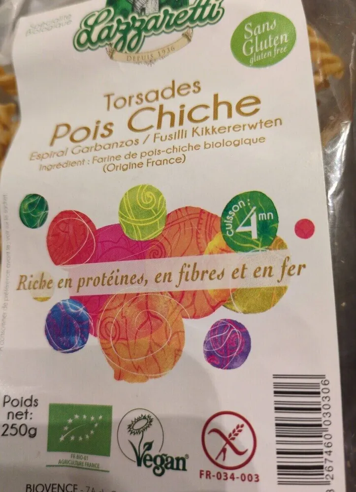 Torsades pois chiche
