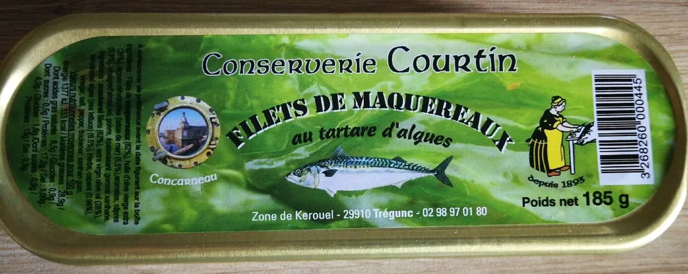 Filets de maquereaux au tartare d'algues