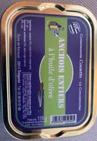 Anchois entiers à l'huile d'olive