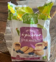 Mini sablés coeur myrtilles