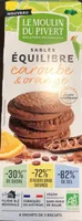 Sablés équilibre caroube & orange