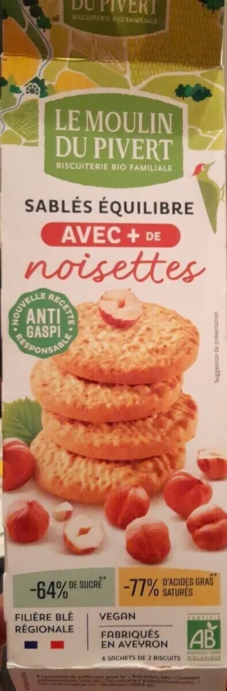 Sablés Équilibre noisette