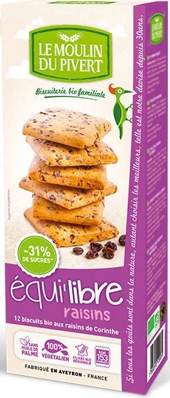 Biscuits équi'libre raisins