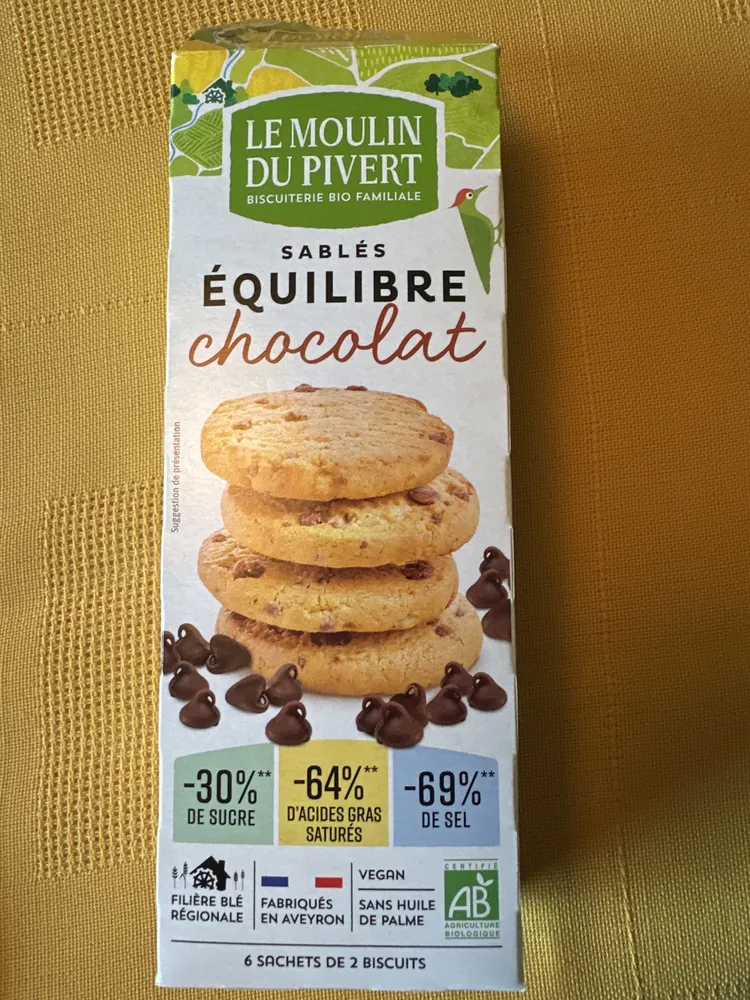 sablés Equi'libre chocolat