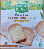 Biscottes à la farine complète