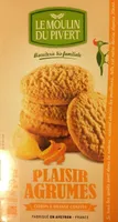 Plaisir agrumes Sablés au citron et a l'orange confits