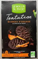 Tentation - Biscuits à l'orange enrobés de chocolat noir