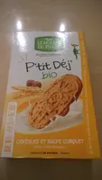 P'tit Déj' Bio Céréales et sucre complet