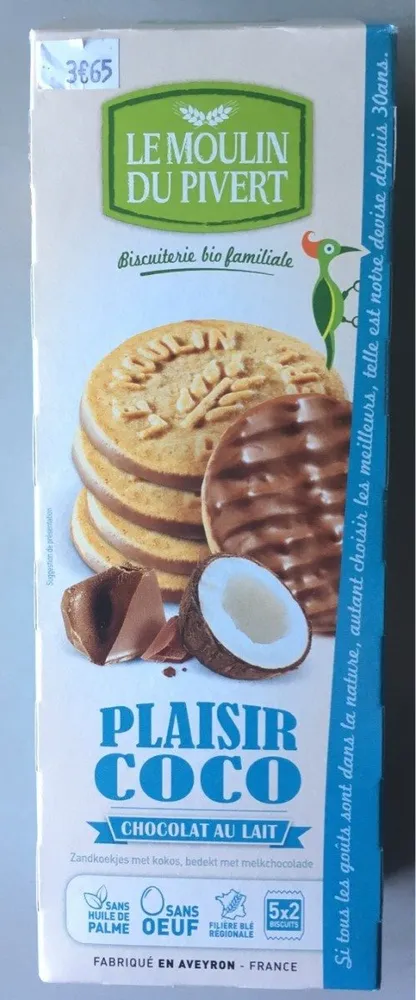 Plaisir Coco Chocolat Au Lait Bio & Vegan